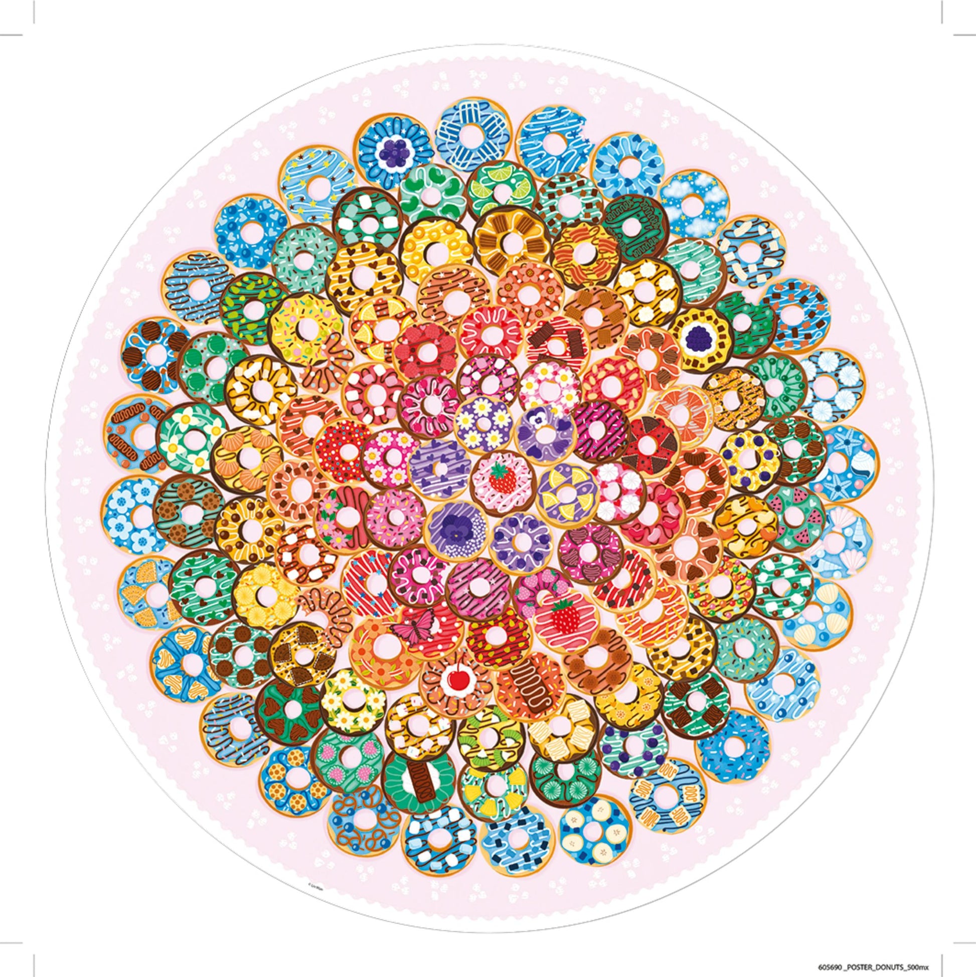 Puzzle da 500 Pezzi - Circle of Colors: Donuts