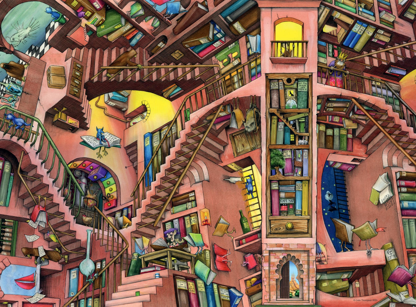 Toys Puzzle 500 pz - La biblioteca bislacca