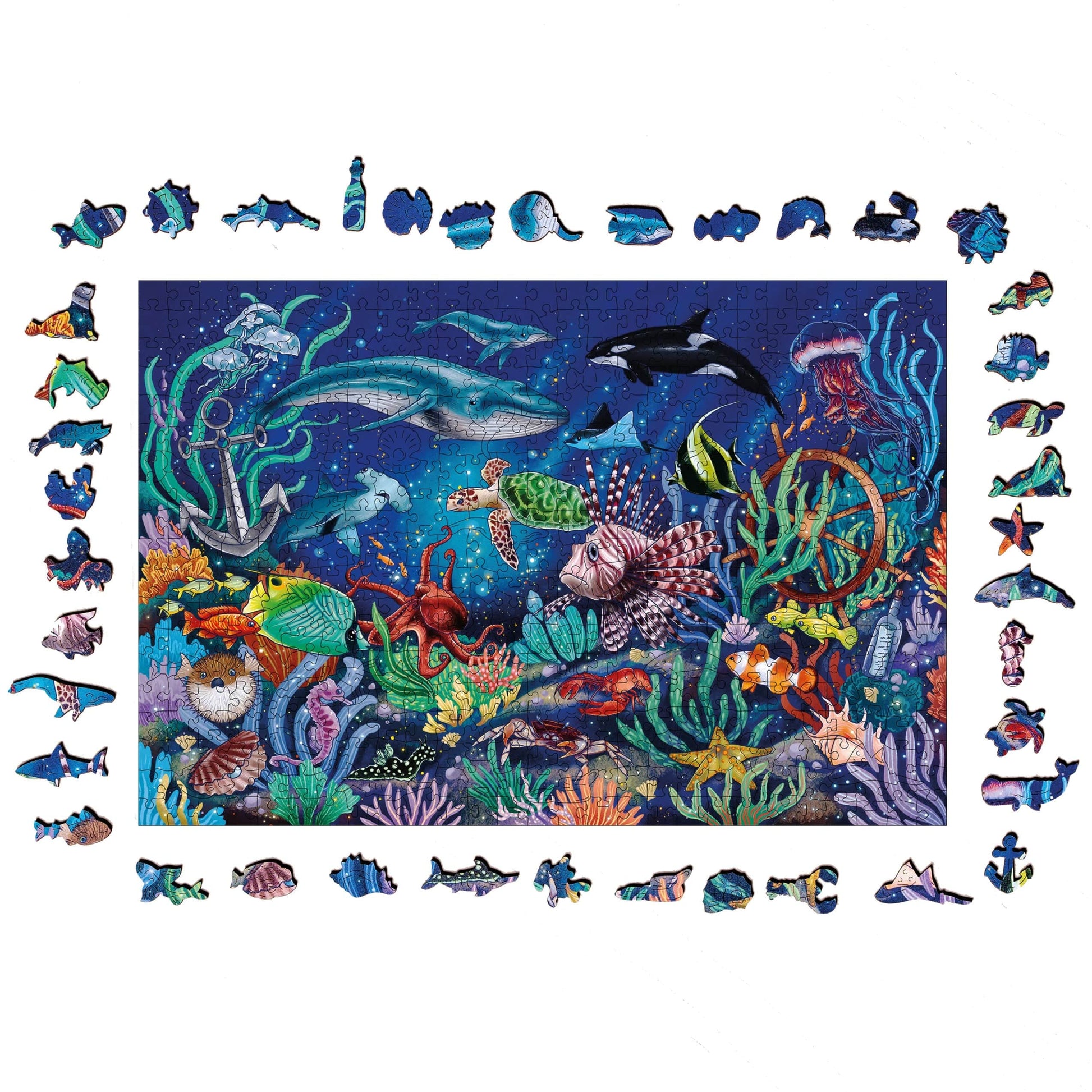Toys 500 Wooden Puzzle - Seabed