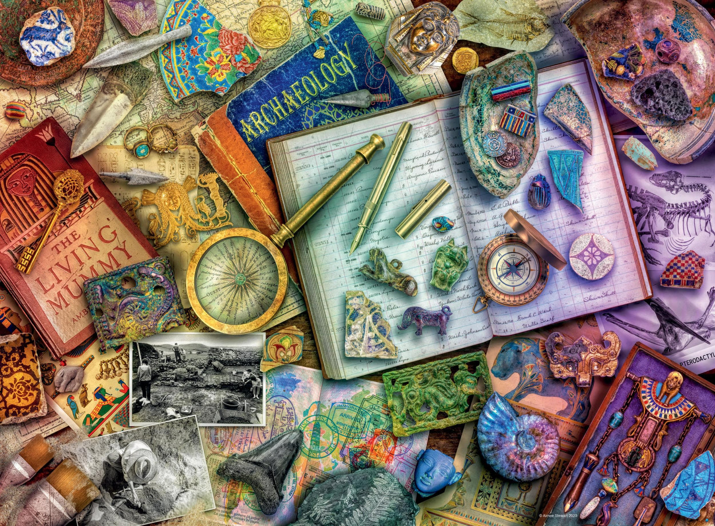 Toys 500 Piece Jigsaw Puzzle - The Archaeologist&#39s Desk