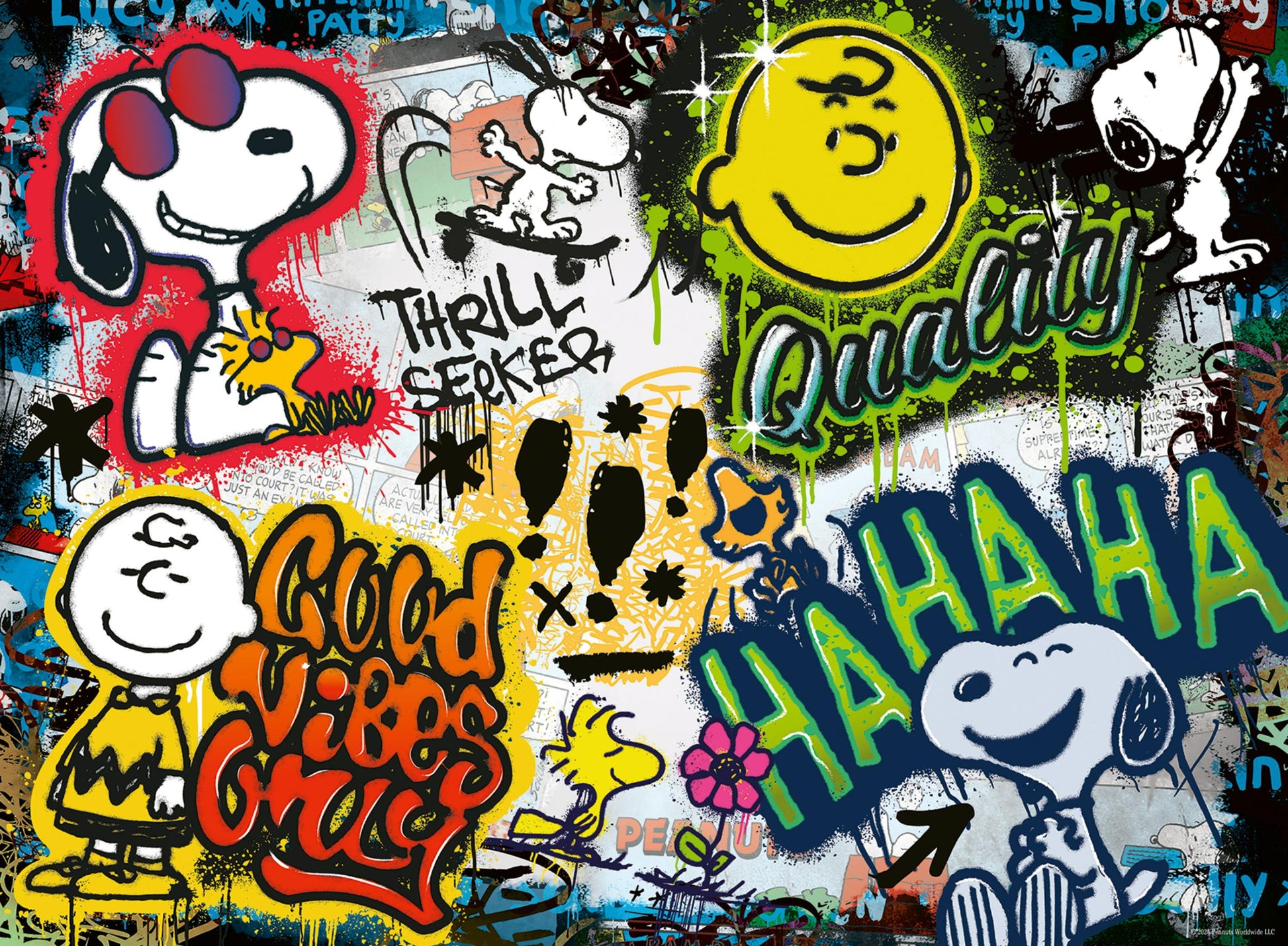 500 Piece Puzzle - Peanuts Graffiti