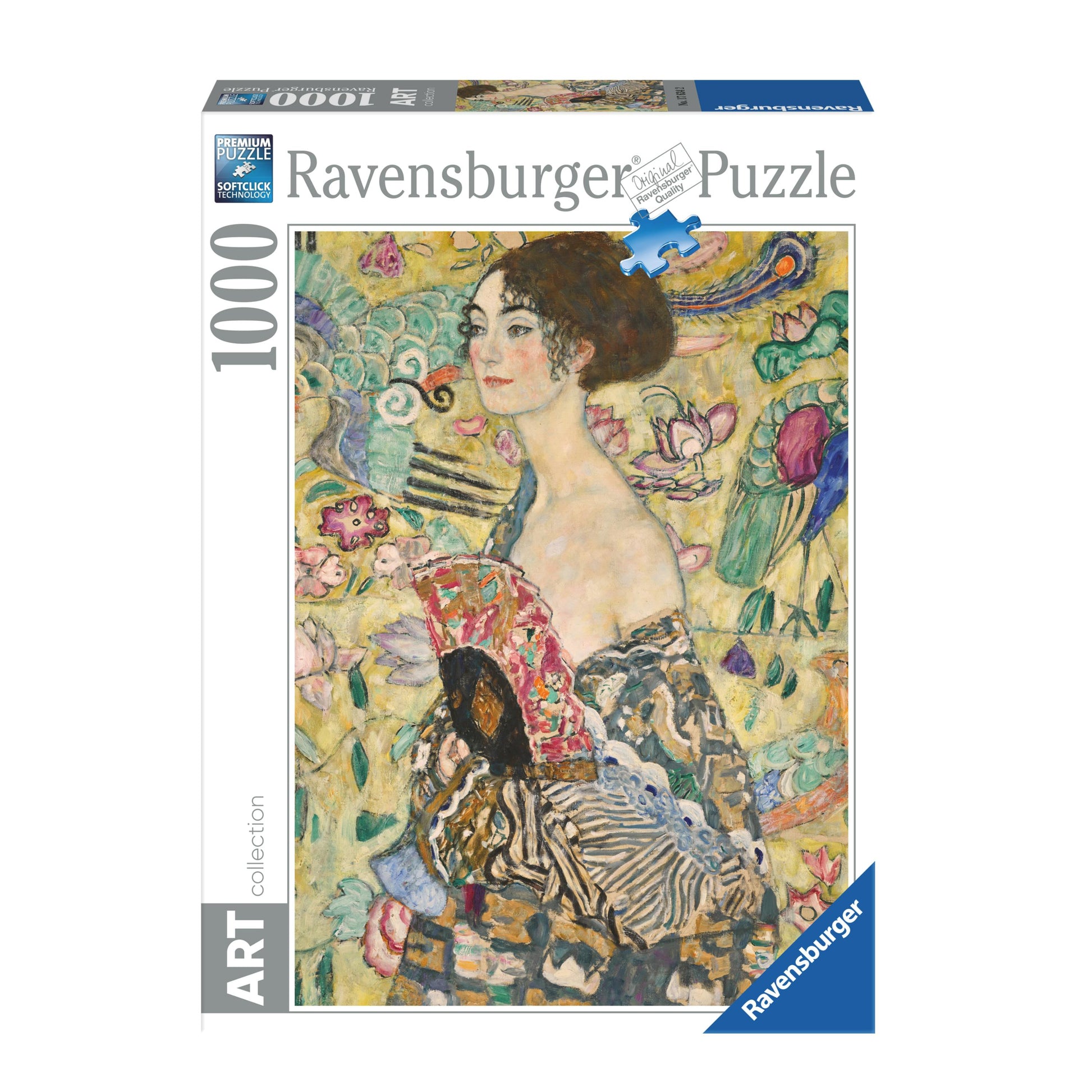 1000 Piece Puzzle Art Collection - Klimt: Lady with the Fan