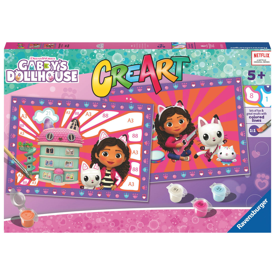 CreArt Serie Junior: 2 x Gabby's Dollhouse