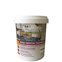 FINITURA PROTTETIVA BICOMPONENTE TRASPARENTE SATINATA RESINENCE 500ML