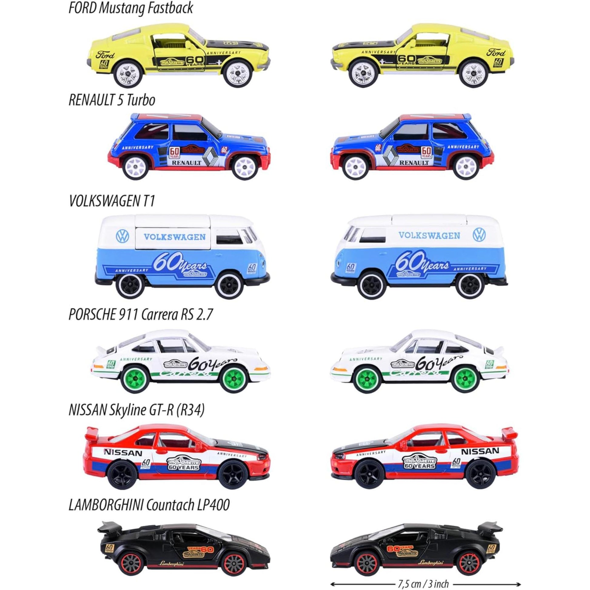 Anniversary Edition Deluxe Cars in scala 1:64