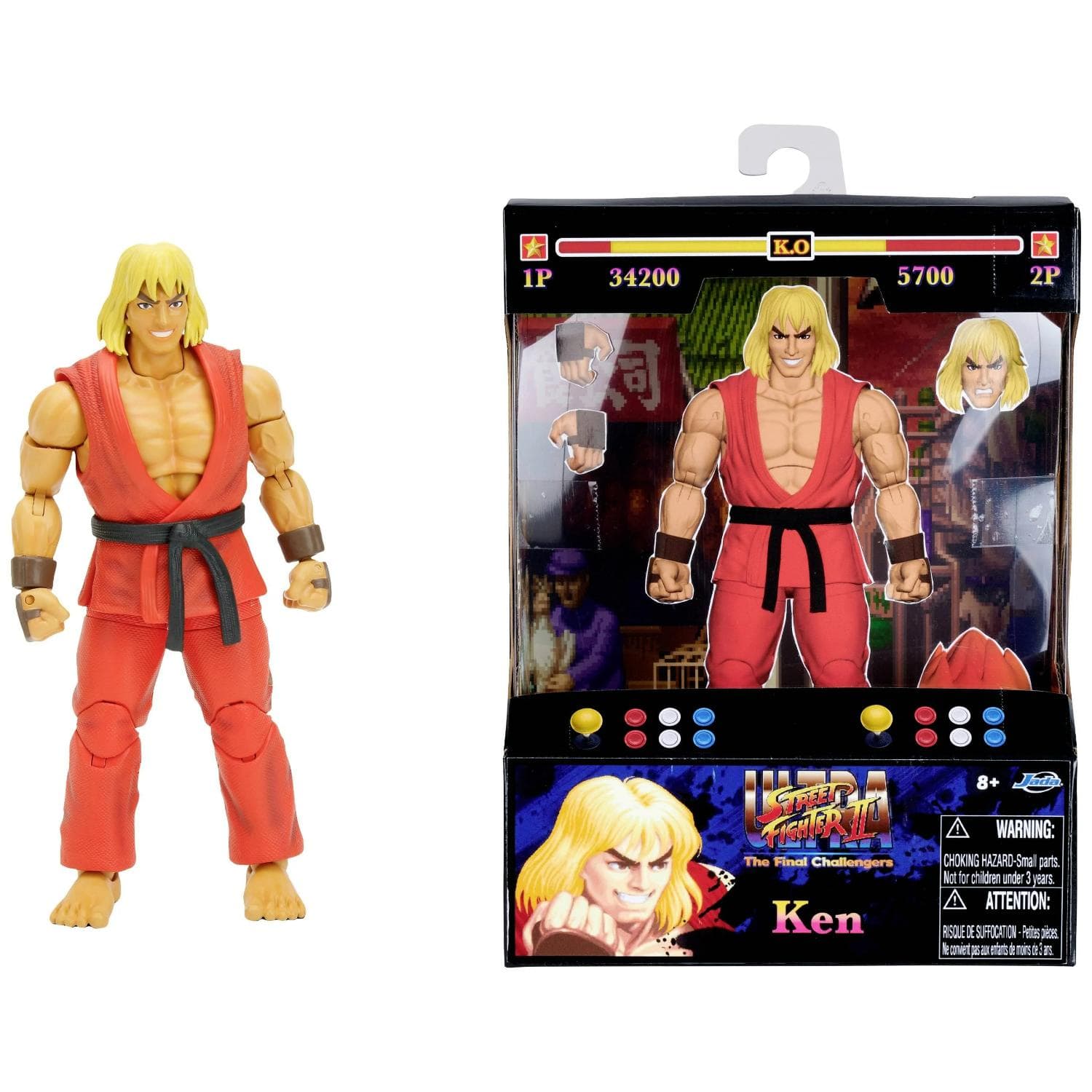 Toys Street Fighter II Ken Character cm. 15