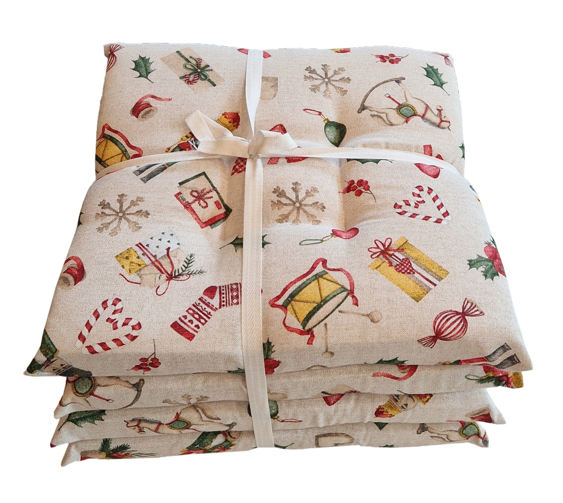 Bricocenter SET OF 4 COPRI SEDIA RELAX NATALE 40x40CM