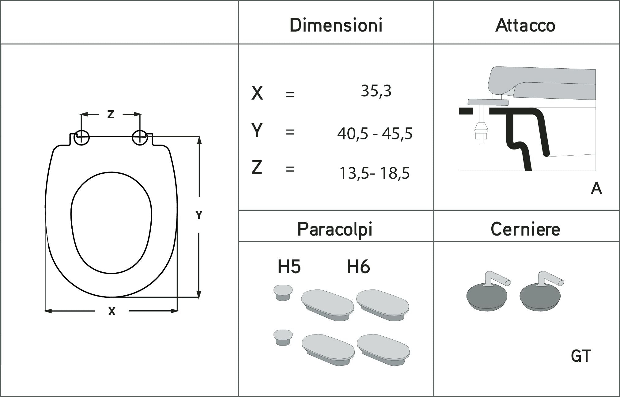 Oval-shaped, heat-resistant, white, lute-shaped toilet seat cover with under-mount fixing and stainless steel ring