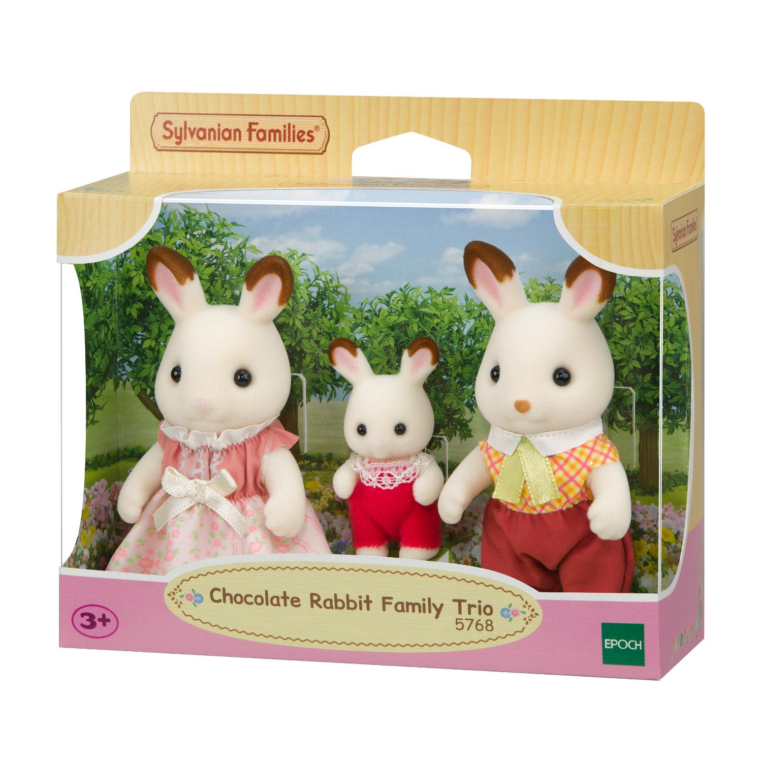 Chocolate Rabbit Family Trio