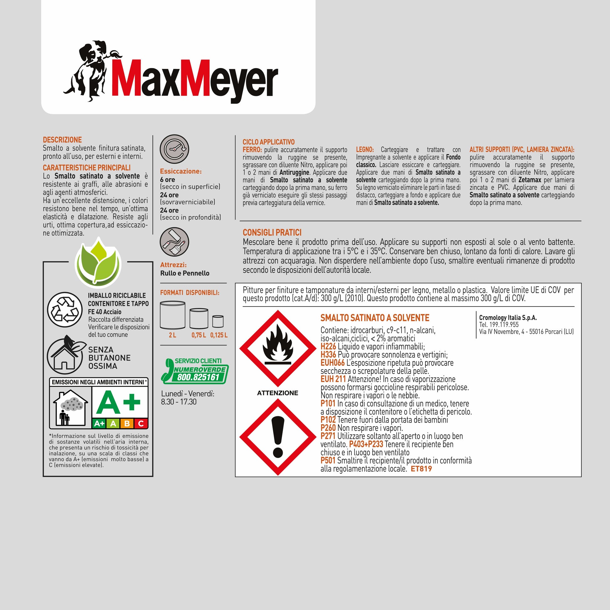 Bricocenter SMALTO SOLVENTE ANTRACITE SATINATO R7016 MM 750ML