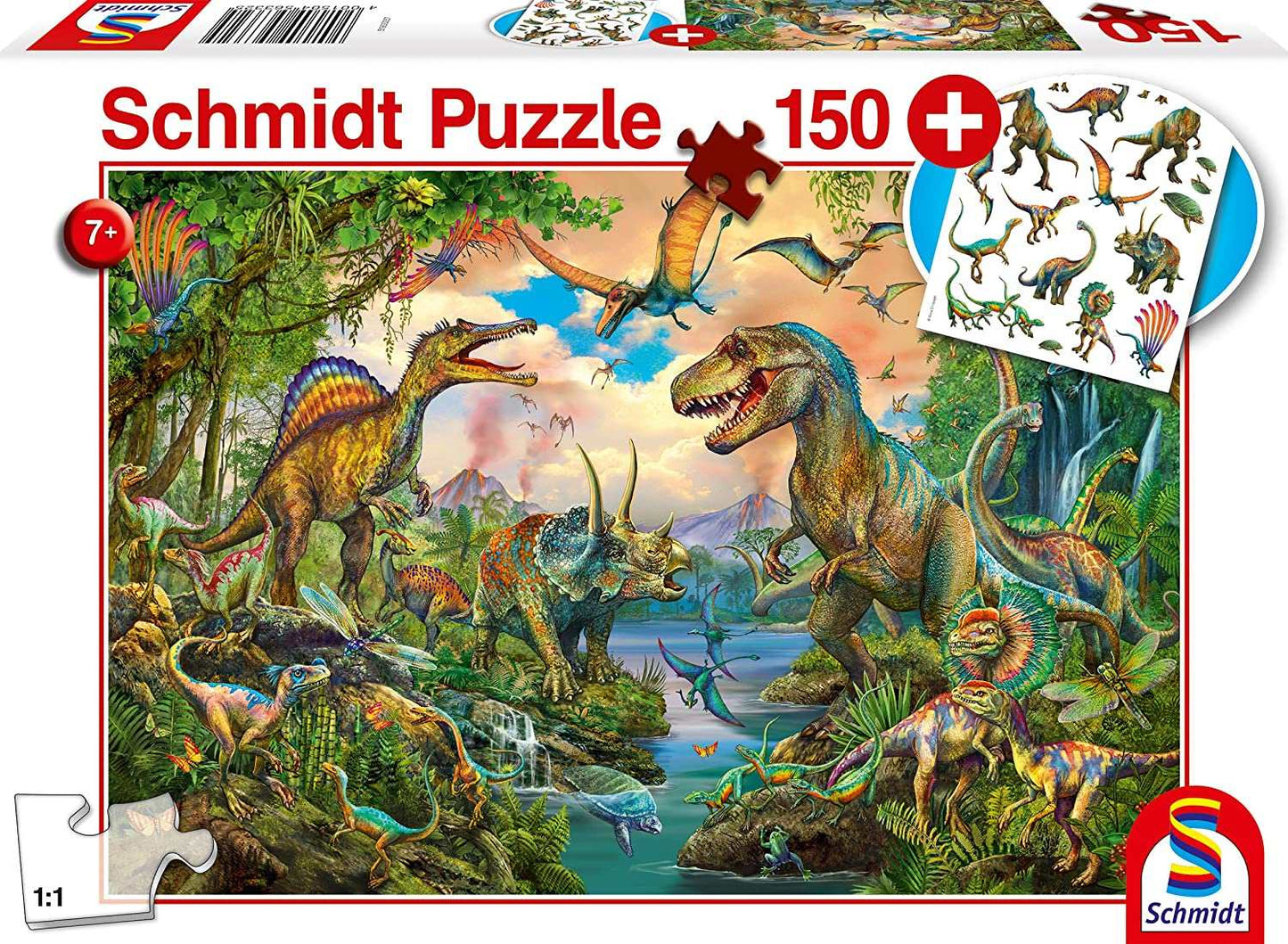 150 Piece Puzzle With Gadget Wild Dinosaurs - best price from Maltashopper.com SMT56332