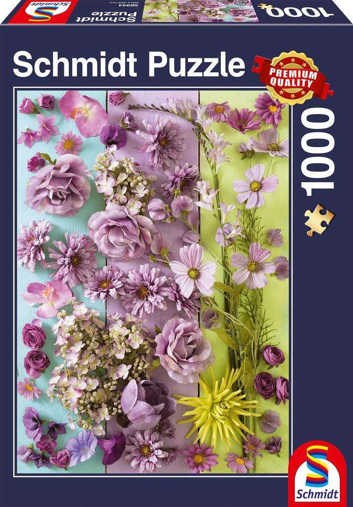 1000 Piece Puzzle Purple Flowers - best price from Maltashopper.com SMT58944