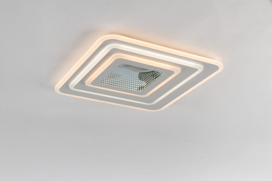 Space ceiling lamp white 48x48cm led 38w warm natural light