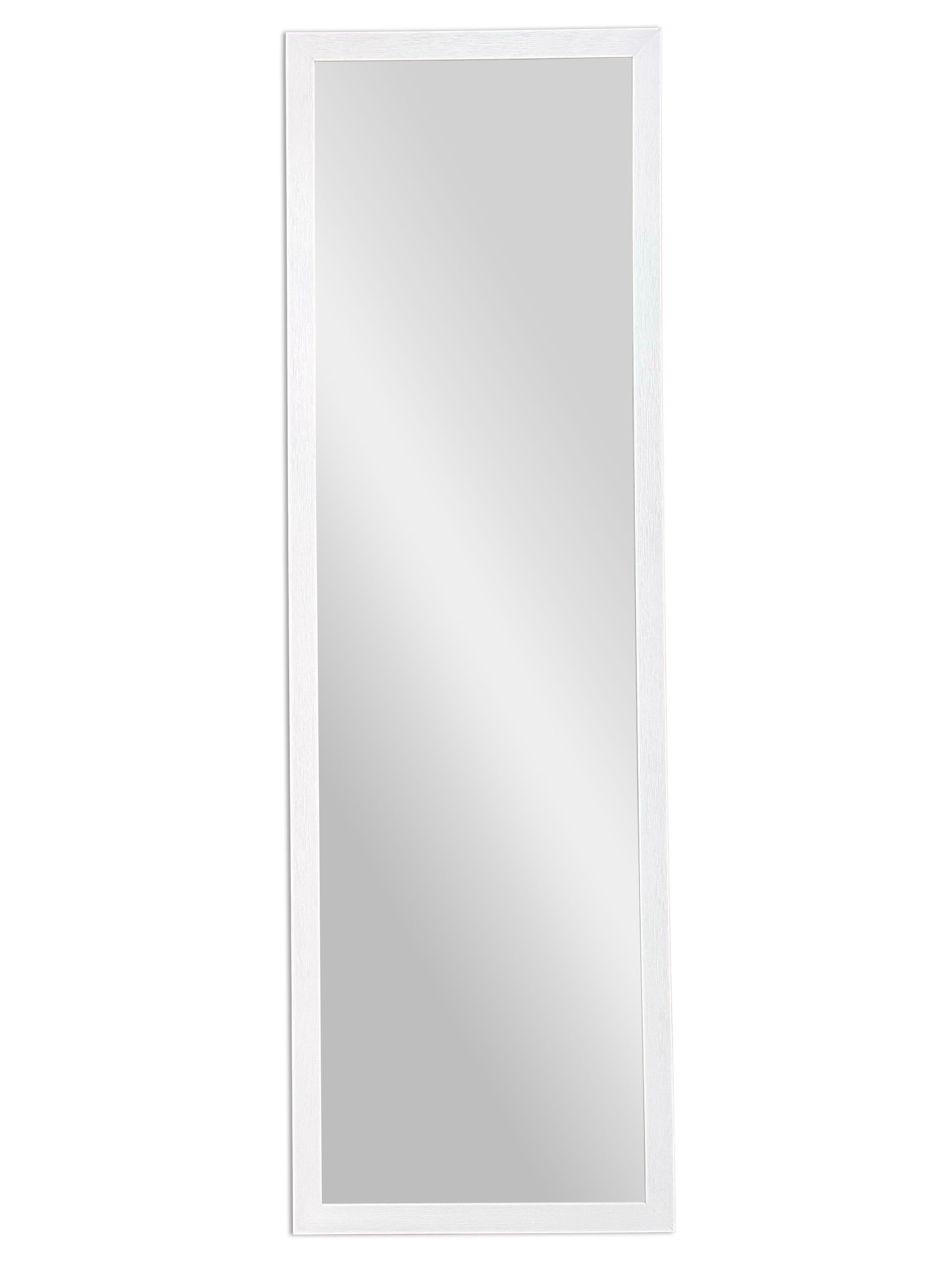 Ribbed mirror, white, 40x140 cm