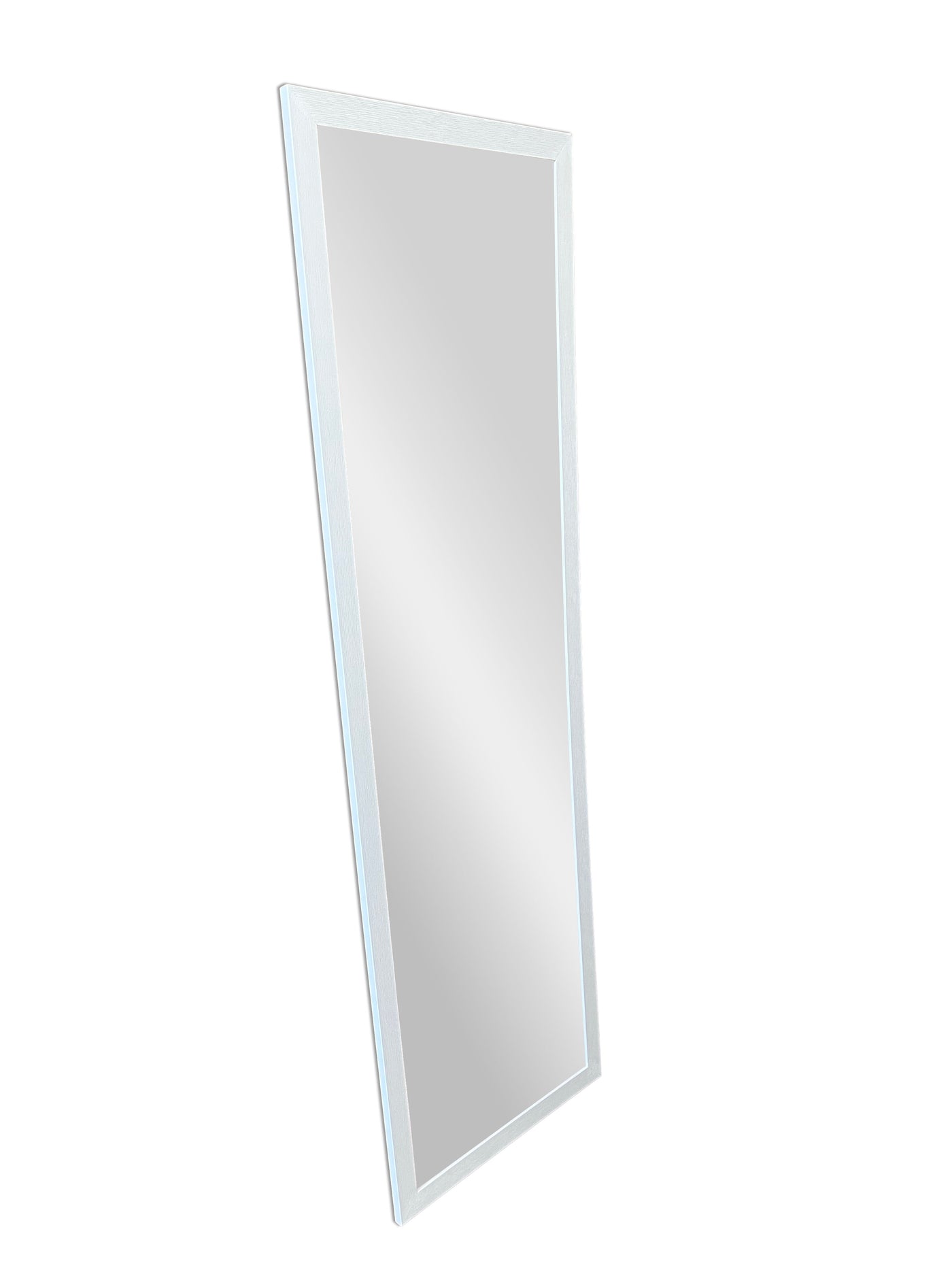 Ribbed mirror, white, 40x140 cm