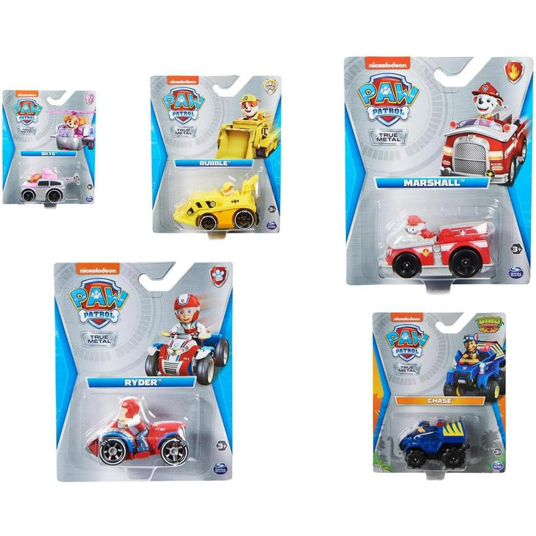 PAW PATROL True Metal Themed Vehicles Aqua Pups Ass.to