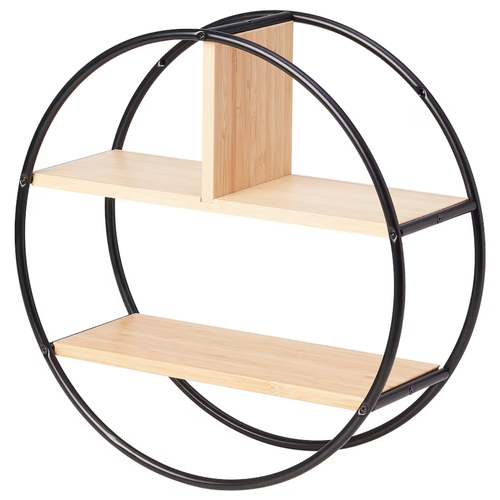 HEDEKAS Exhibition shelf - round/bamboo 40 cm