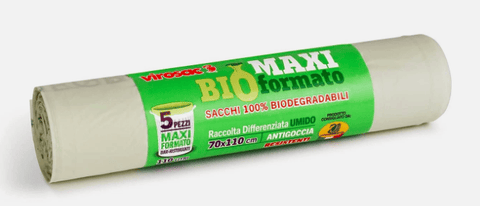 Biosacco maxi green 70x110cm 130lt - 5pz -neutro