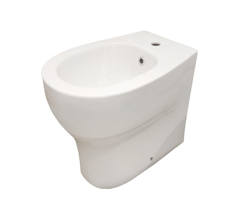 Matty glossy white flush bidet