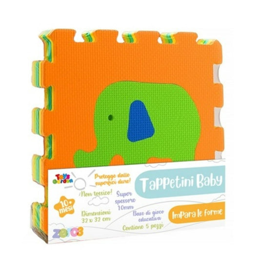 Toys ZERO3 MATS 5PCS ANIMALS AND VEHICLES 32cm