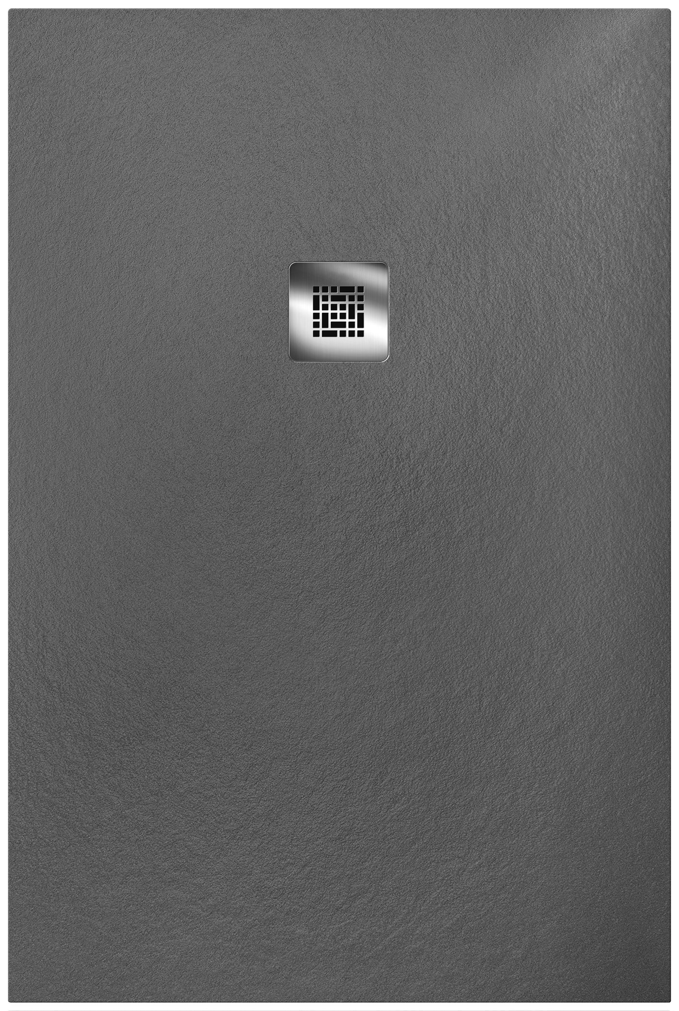 Ticino resin shower tray, grey, 120x70, H2.5