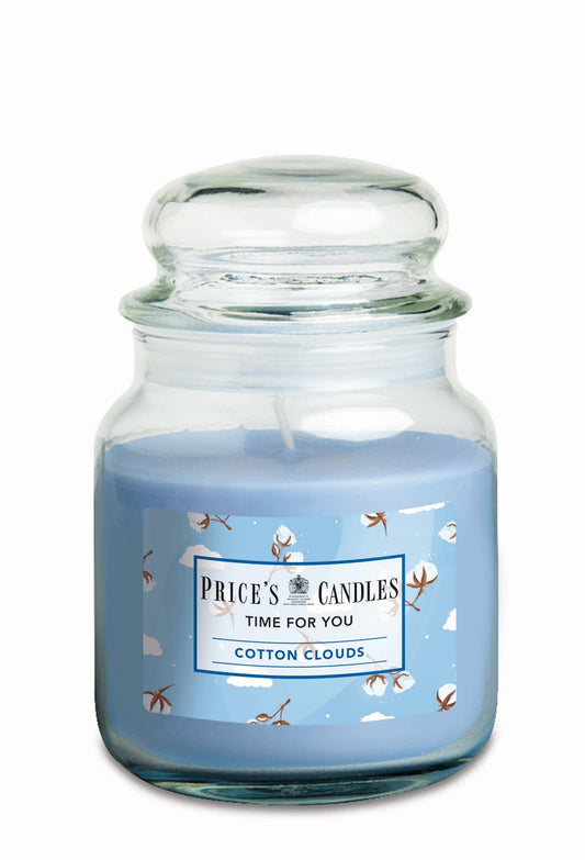 Bricocenter CANDLE IN JAR TIME FOR YOU 50-60H COTTON CLOUDS