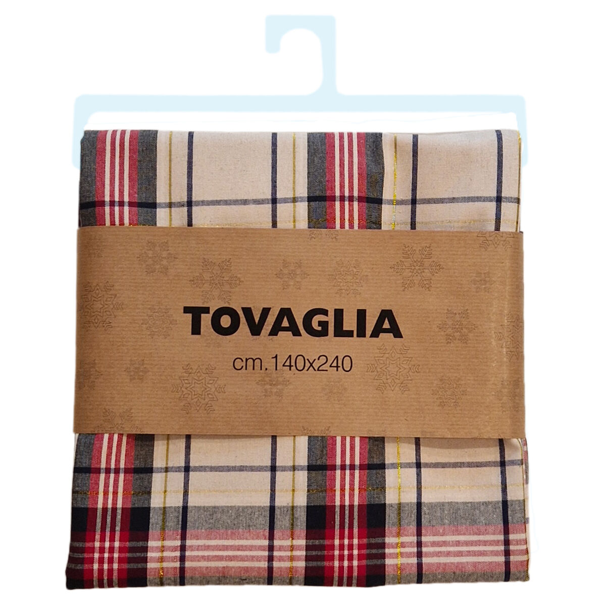 TOVAGLIA COTTAGE CON RIGA LUREX 140X240C
