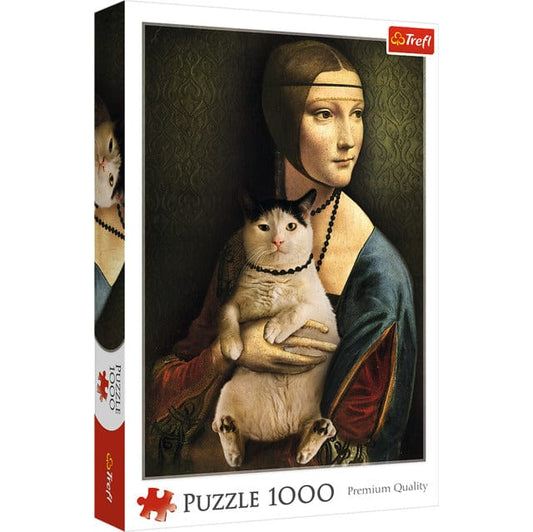 Toys Puzzles - 1000 - Lady with a cat