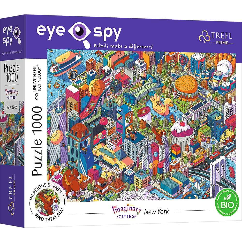 Toys Puzzle da 1000 Pezzi UFT EYE-SPY - Imaginary Cities: New York, USA