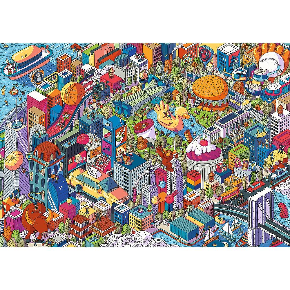 Toys Puzzle da 1000 Pezzi UFT EYE-SPY - Imaginary Cities: New York, USA