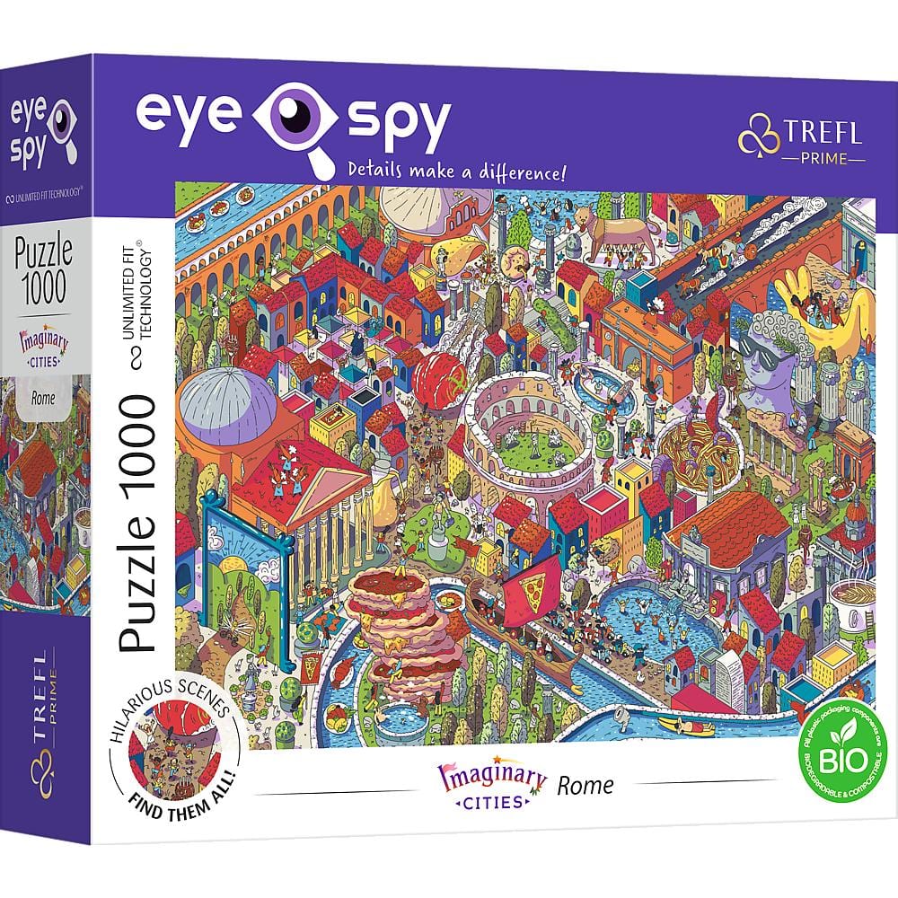 Toys Puzzle da 1000 Pezzi UFT EYE-SPY - Imaginary Cities: Rome, Italy