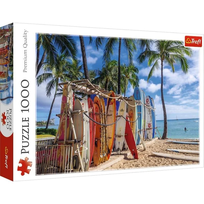 Toys Puzzles - 1000 - Waikiki Beach, Hawaii