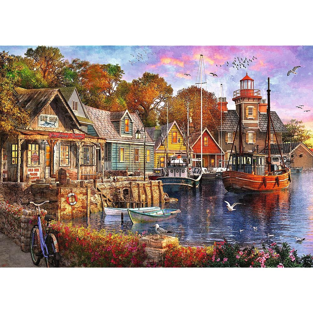 Toys Puzzle da 1000 Pezzi Premium Plus - Tea Time: Seaside Harbour