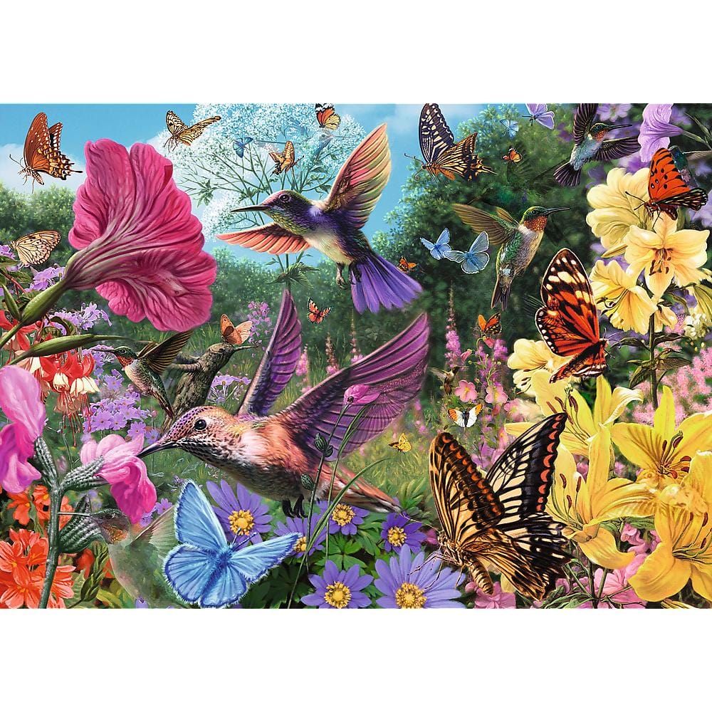 Toys Puzzle da 1000 Pezzi Premium Plus - Tea Time: Hummingbird Garden