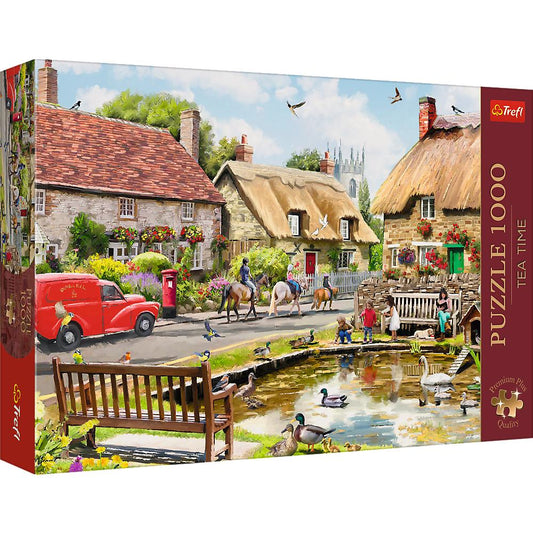 1000 Piece Premium Plus Puzzle - Tea Time: Summer Village