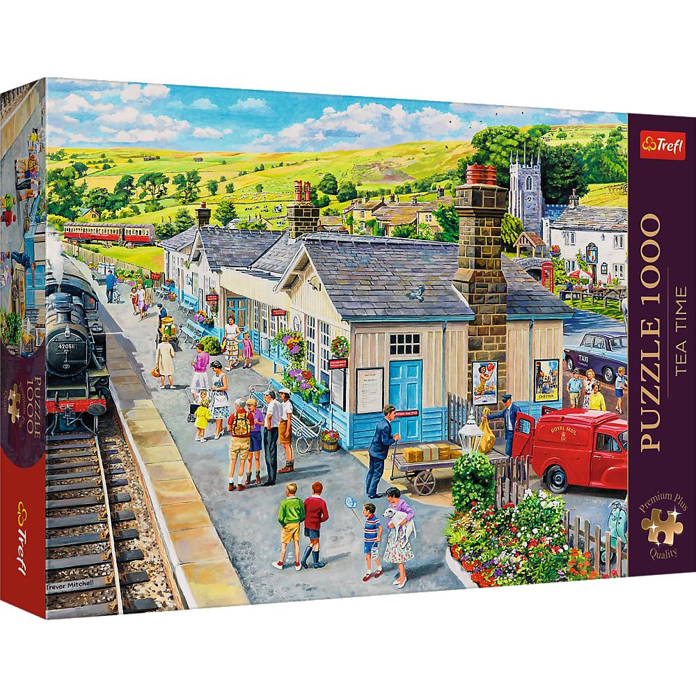 Puzzle da 1000 Pezzi Premium Plus - Tea Time: The Village Station