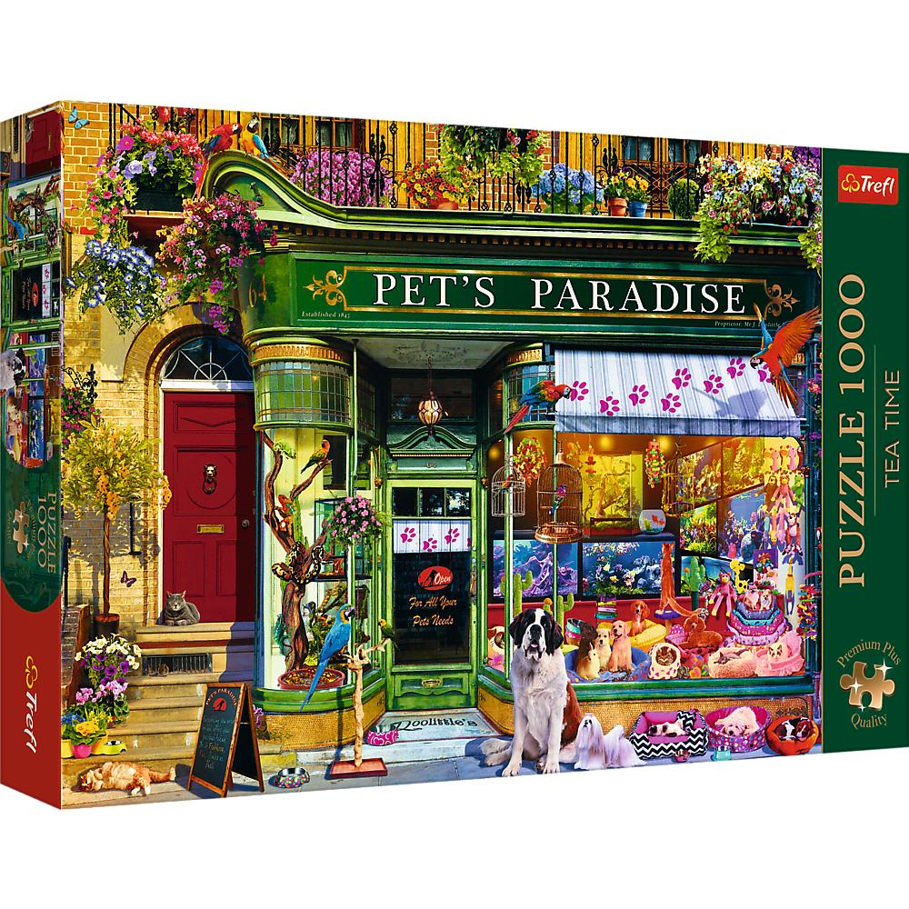 1000 Piece Premium Plus Puzzle - Tea Time: Pet&#39s Paradise