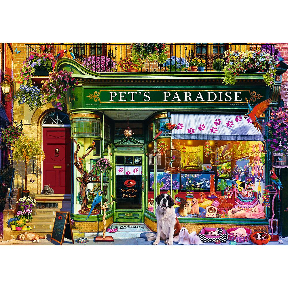 1000 Piece Premium Plus Puzzle - Tea Time: Pet&#39s Paradise