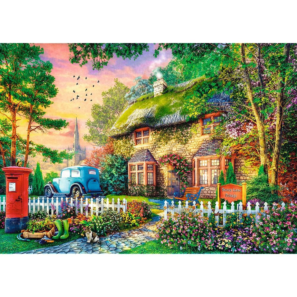 Toys 1000 Piece Premium Plus Puzzle - Tea Time: Stoney Lane Cottage