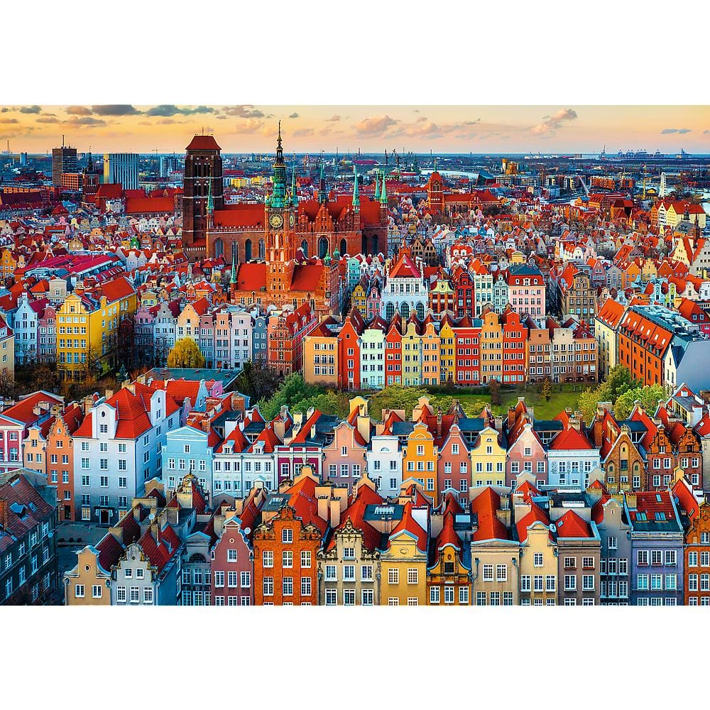 Toys Puzzle da 1000 Pezzi Premium Plus - Photo Odyssey: View on Gdansk, Poland