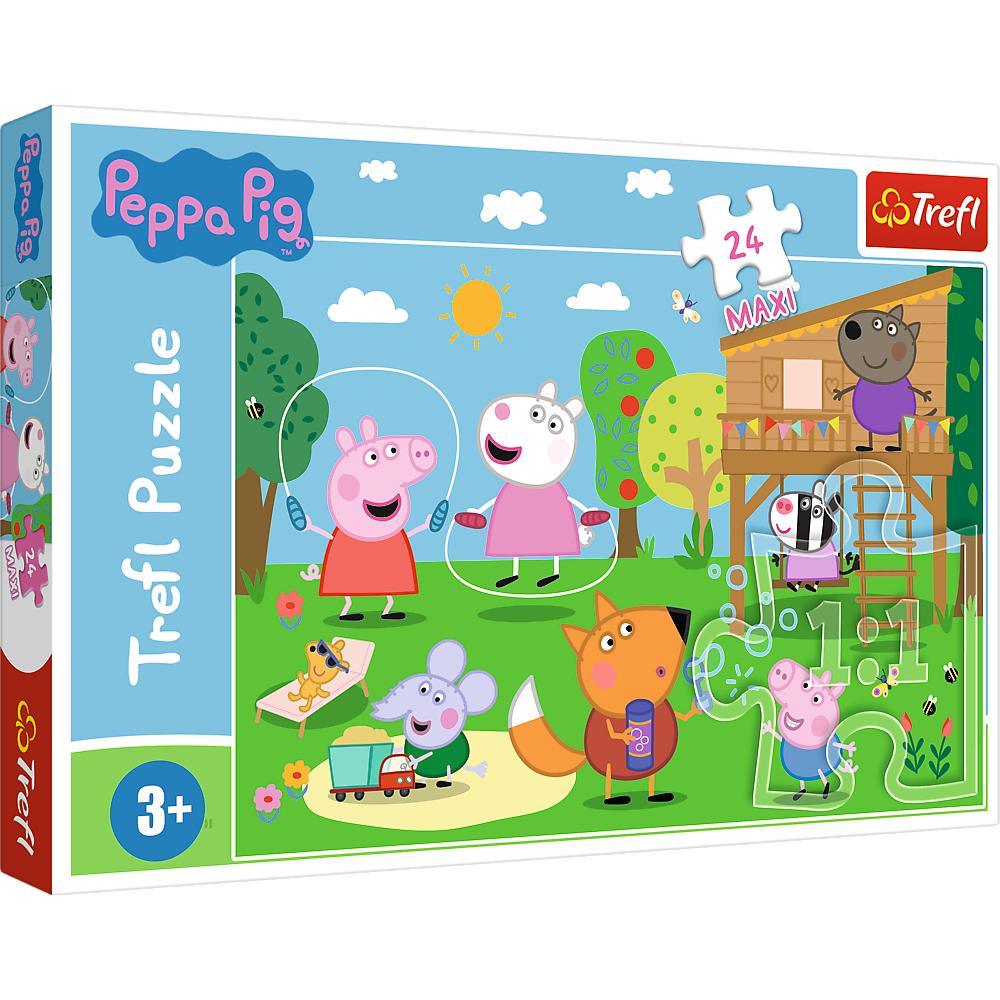 Puzzle da 24 Pezzi Maxi - Peppa Pig: Fun in the Grass