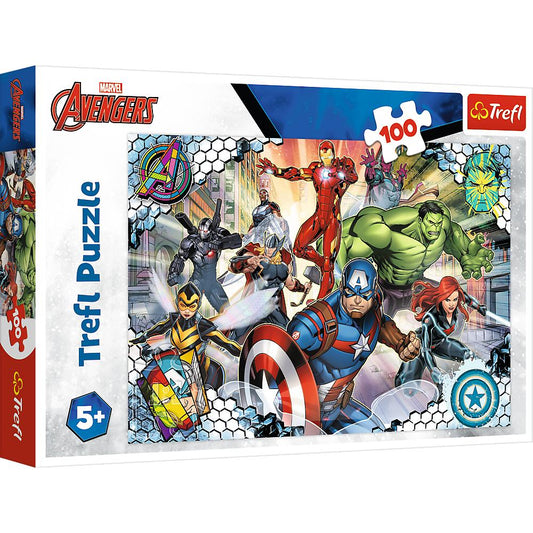 100 Piece Puzzle - Marvel: Famous Avengers