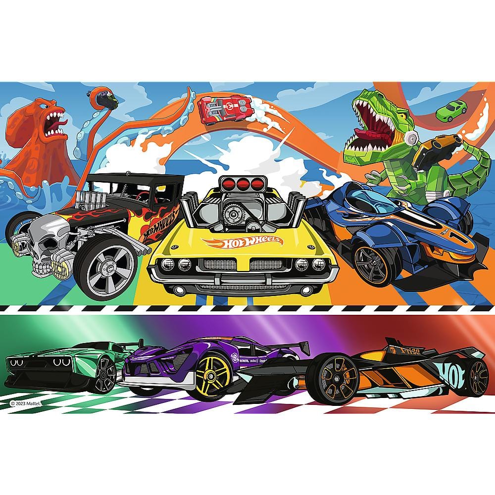 Toys Puzzle da 100 Pezzi - Hot Wheels: Speeding Cars