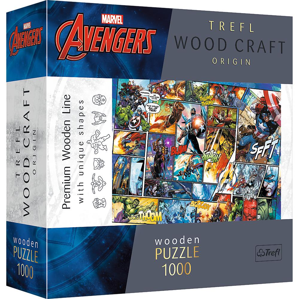 1000 Piece Wooden Puzzle - Marvel Comic Universe