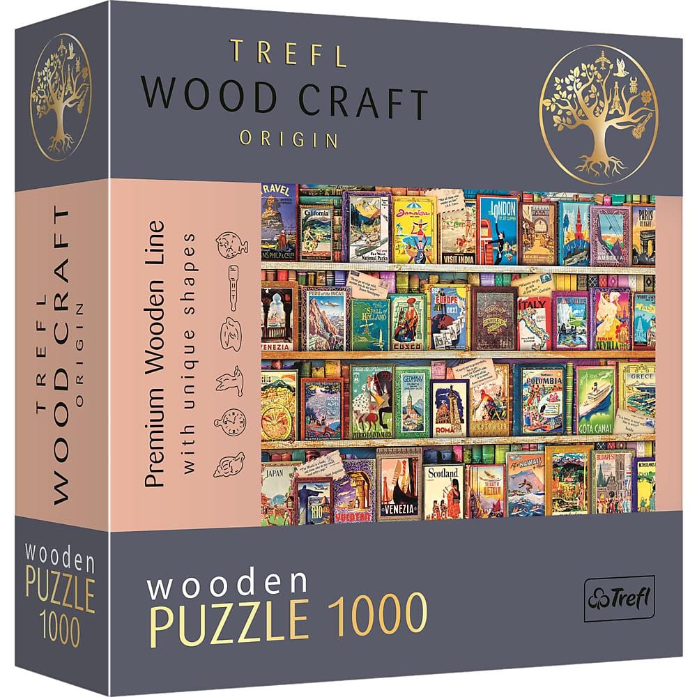 Toys 1000 Piece Wooden Puzzle - World Travel Guides