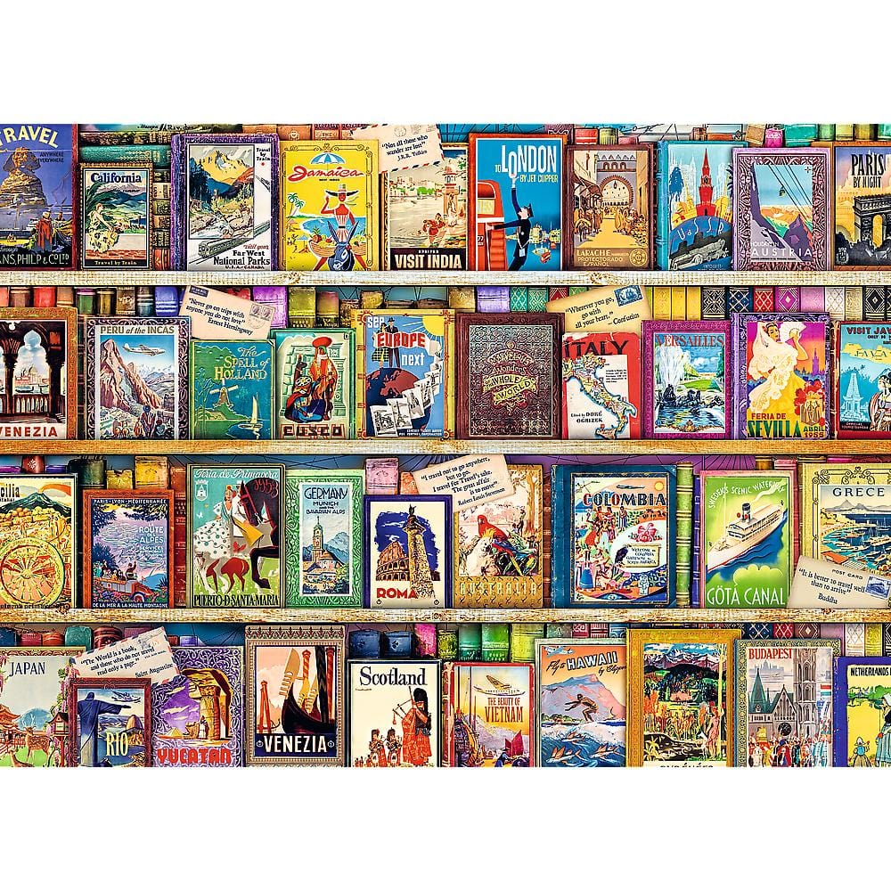 Toys 1000 Piece Wooden Puzzle - World Travel Guides