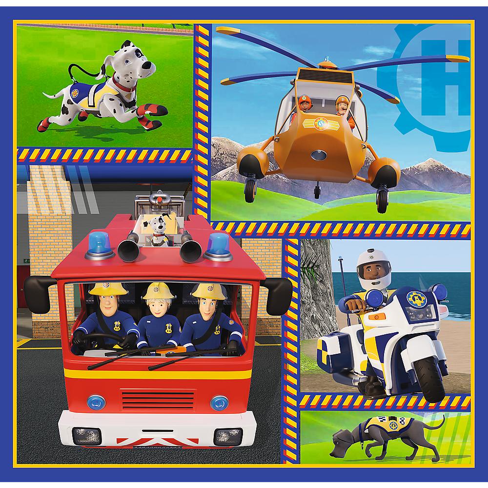 Puzzles - 3in1 - Fireman Sam' day / Prism A&D Fireman Sam