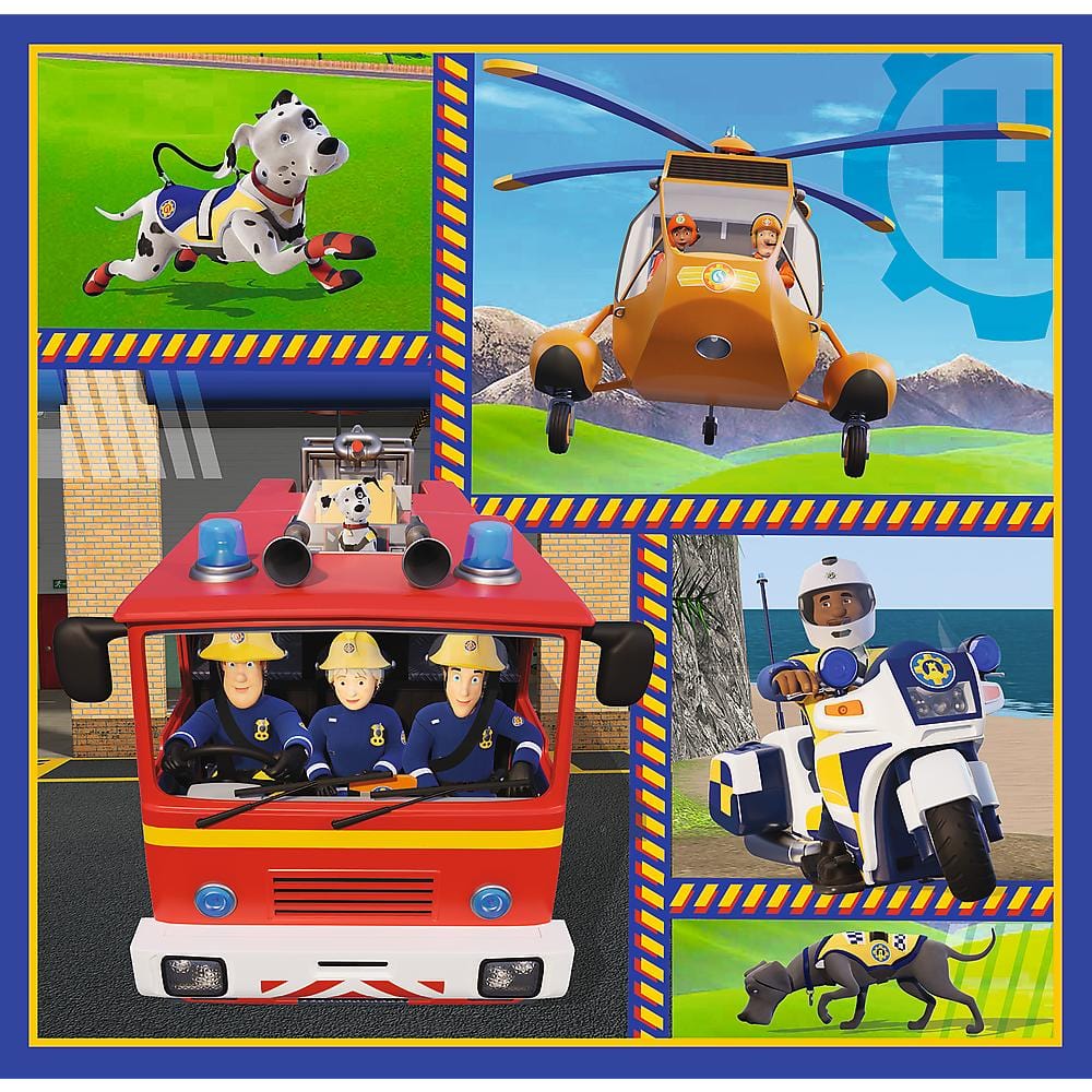 Toys Puzzles - 3in1 - Fireman Sam' day / Prism A&D Fireman Sam