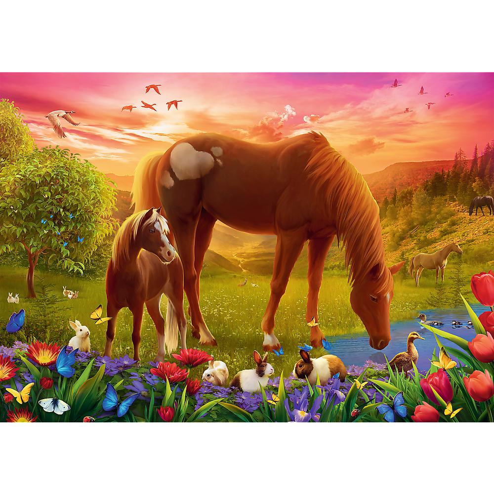 Puzzle da 500 Pezzi - Horses in the Meadow