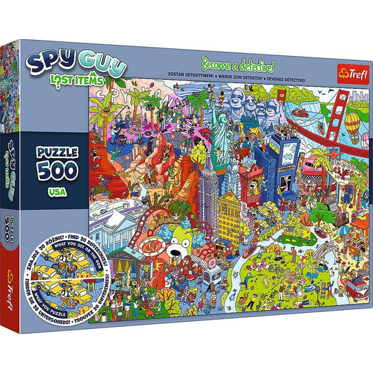 Toys Puzzle da 500 Pezzi - Spy Guy Lost Items: USA